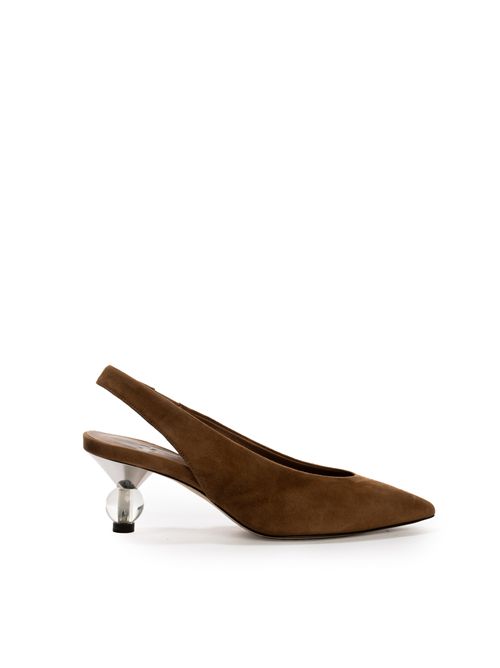 Slingback Orma in suede Marrone WEEKEND MAX MARA | 2525526094600002